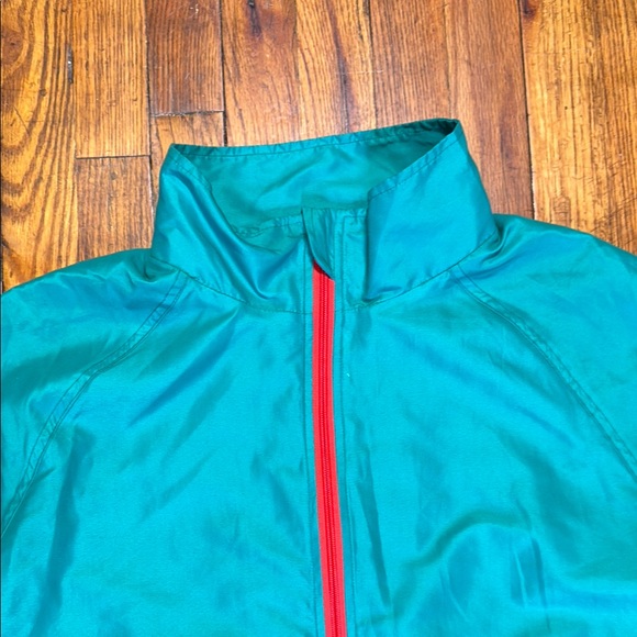 Whitney Biennial Men's Lightweight Bomber Jacket Teal Black Colorblock Size M - Picture 12 of 15